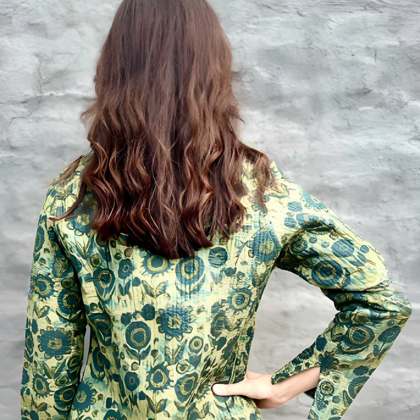 Short Jacket in Forest Garden