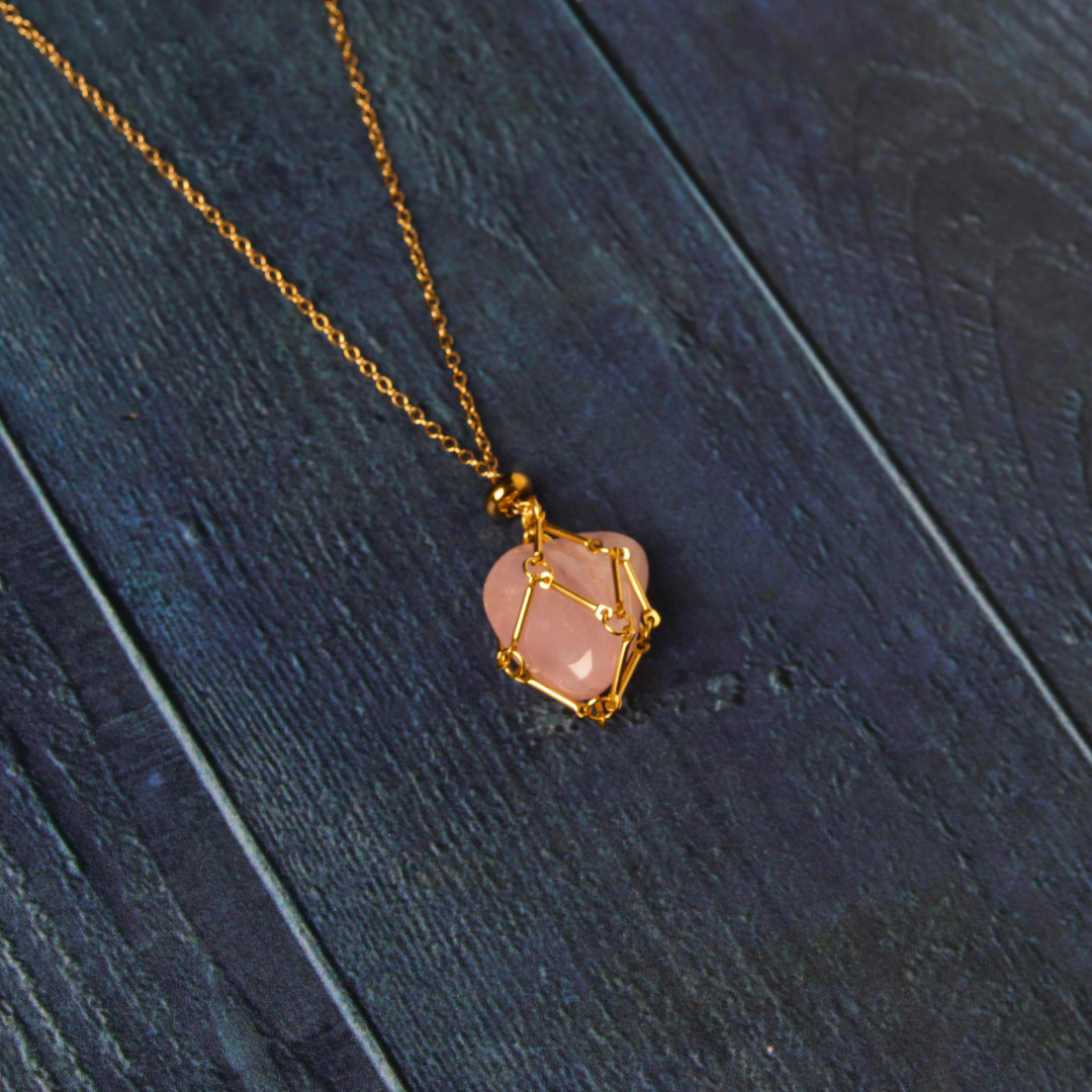 Reusable Crystal Chain in Gold