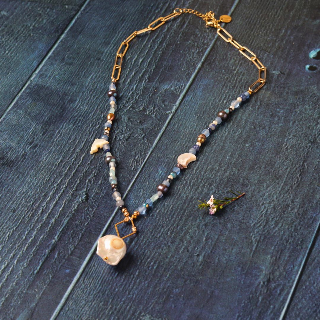 Pearl & Sodalite