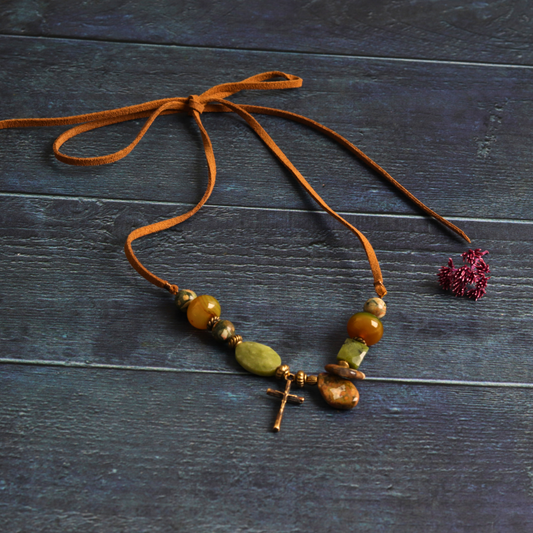 Leather & Rainforest Jasper