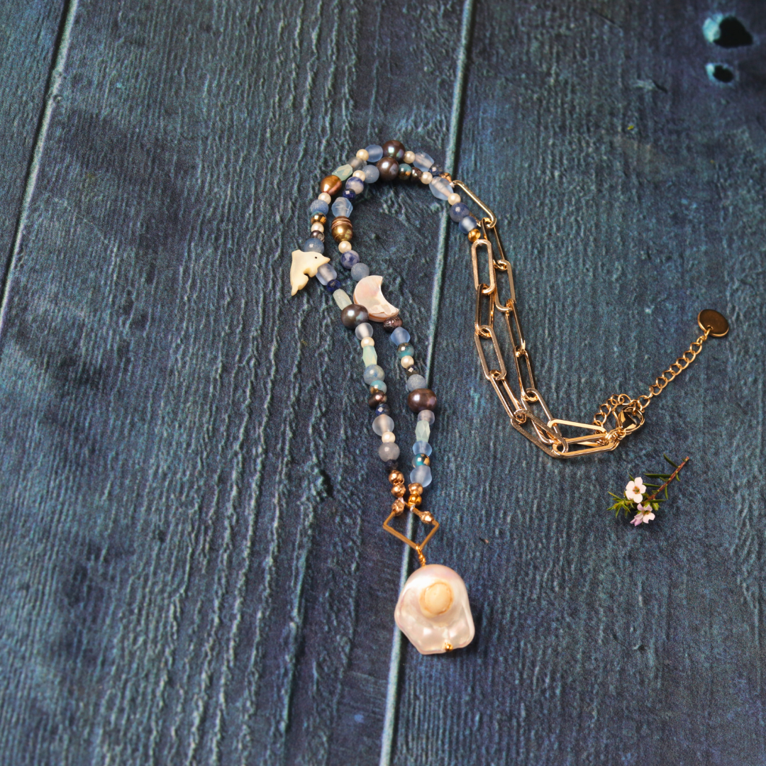 Pearl & Sodalite