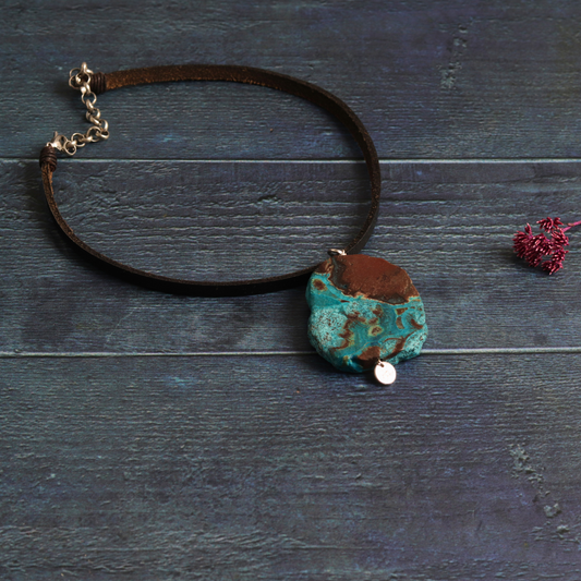 Leather & Ocean Jasper