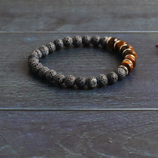 Dragon's egg jasper & Tiger's eye