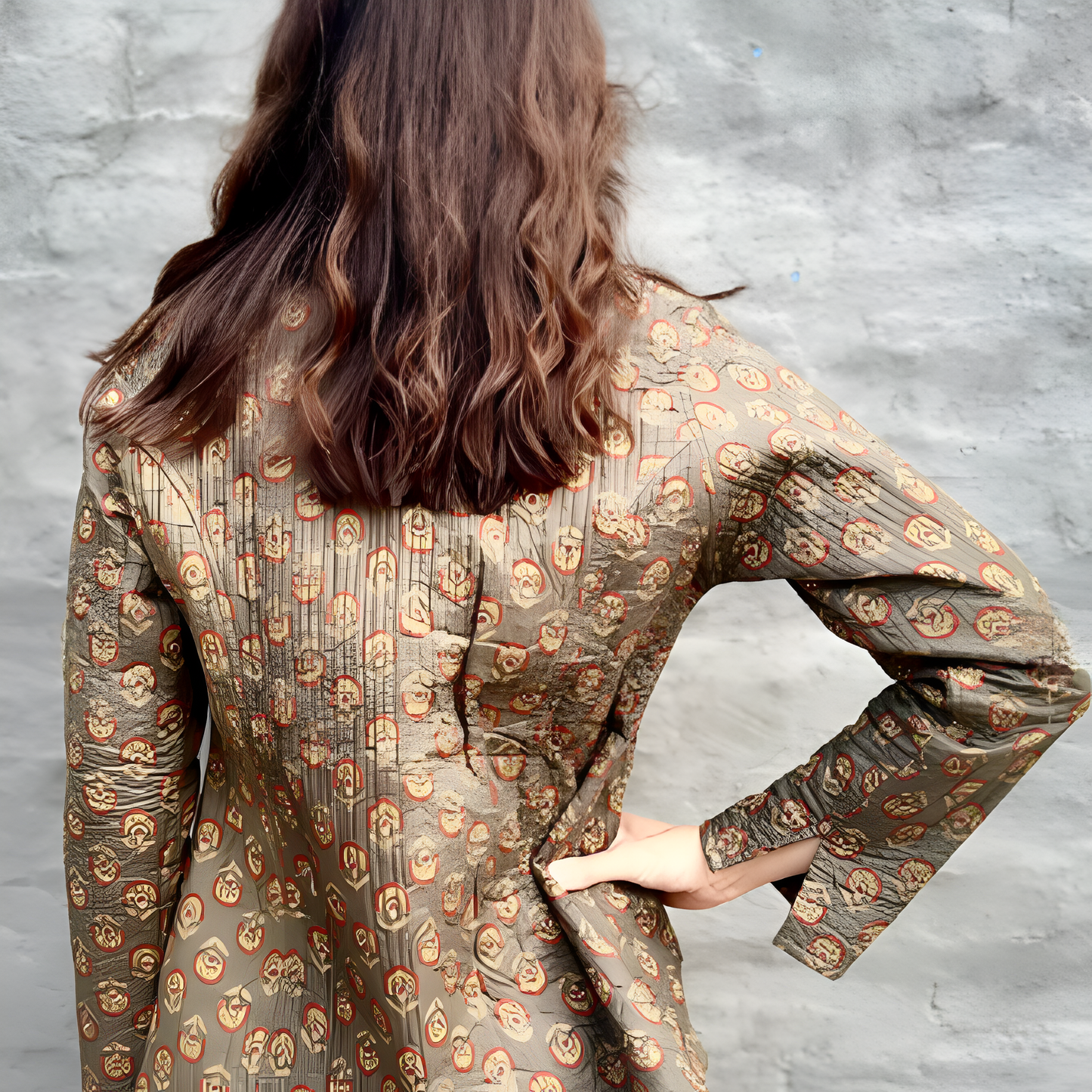 Short Jacket in Fossil & Rust