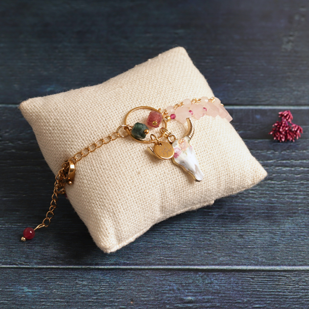 Rose Quartz & Tourmaline