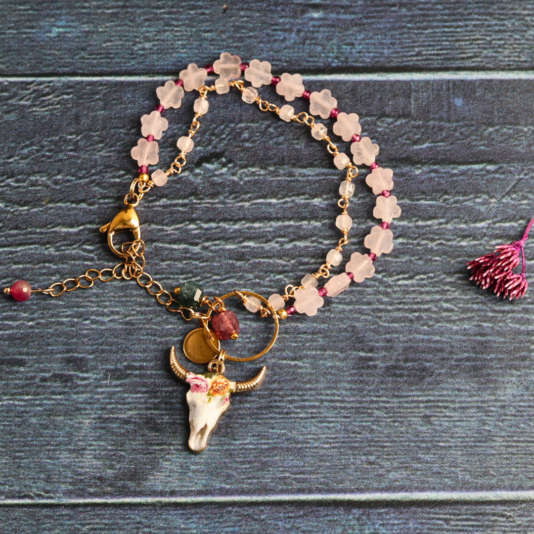 Rose Quartz & Tourmaline
