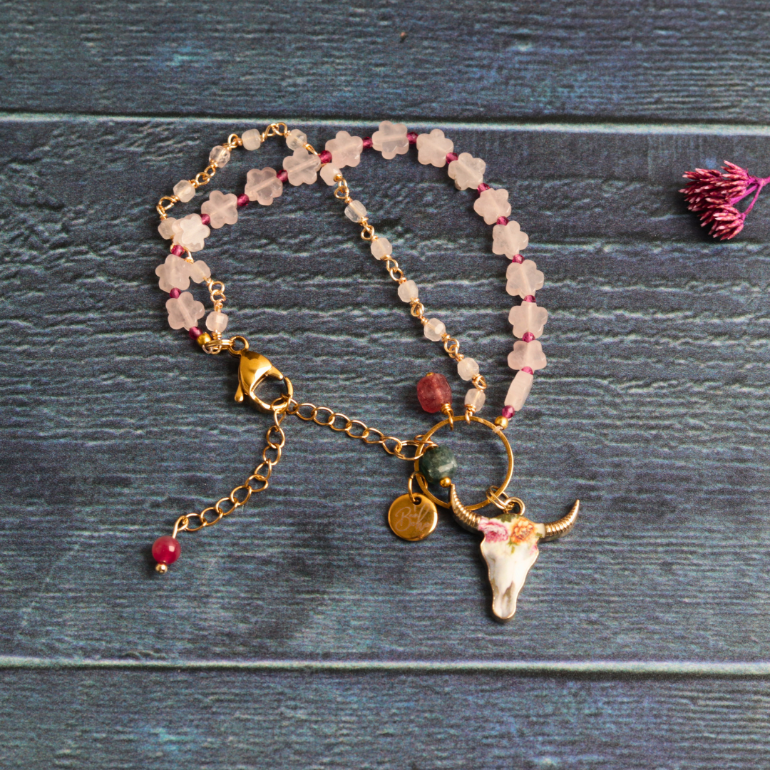 Rose Quartz & Tourmaline