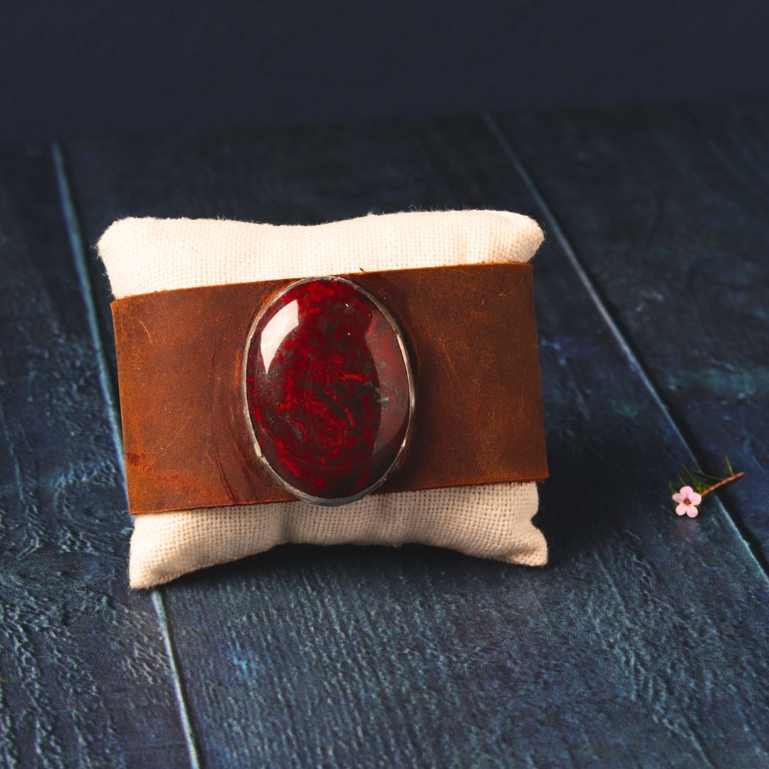 Leather & Red Jasper