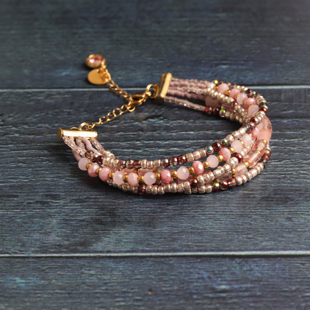Regina's Rose Quartz & Tourmaline