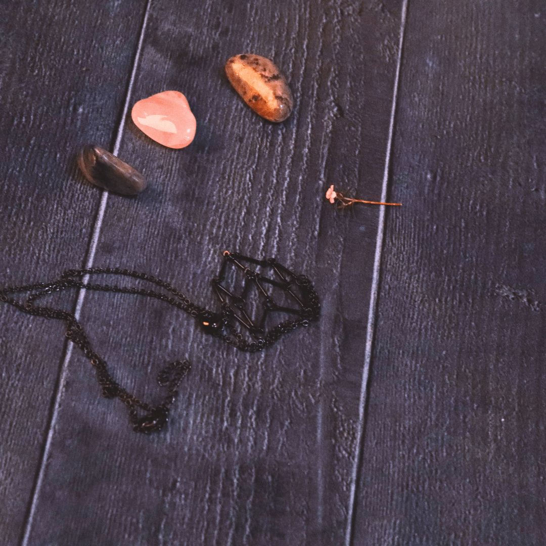 Crystal Chain in Black - Handmade Jewellery - i am boho