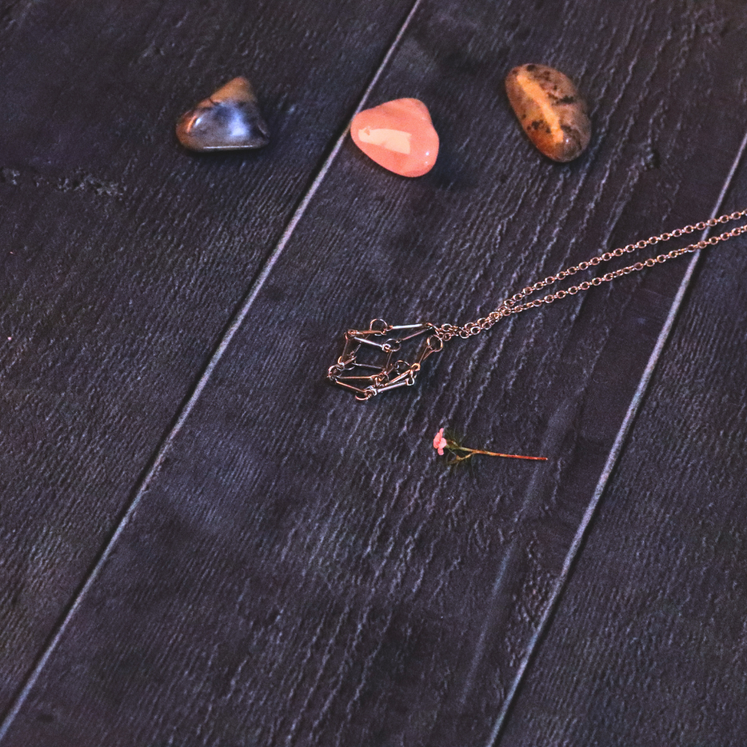 Crystal Chain in Silver