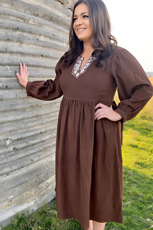 Kamari Dress in Umber