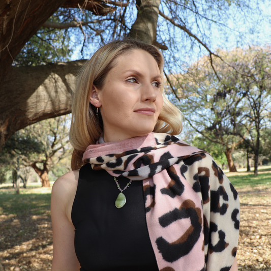 Cashmere & Bamboo in Scarlet Animal