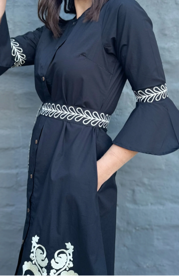 Frida Dress in Onyx