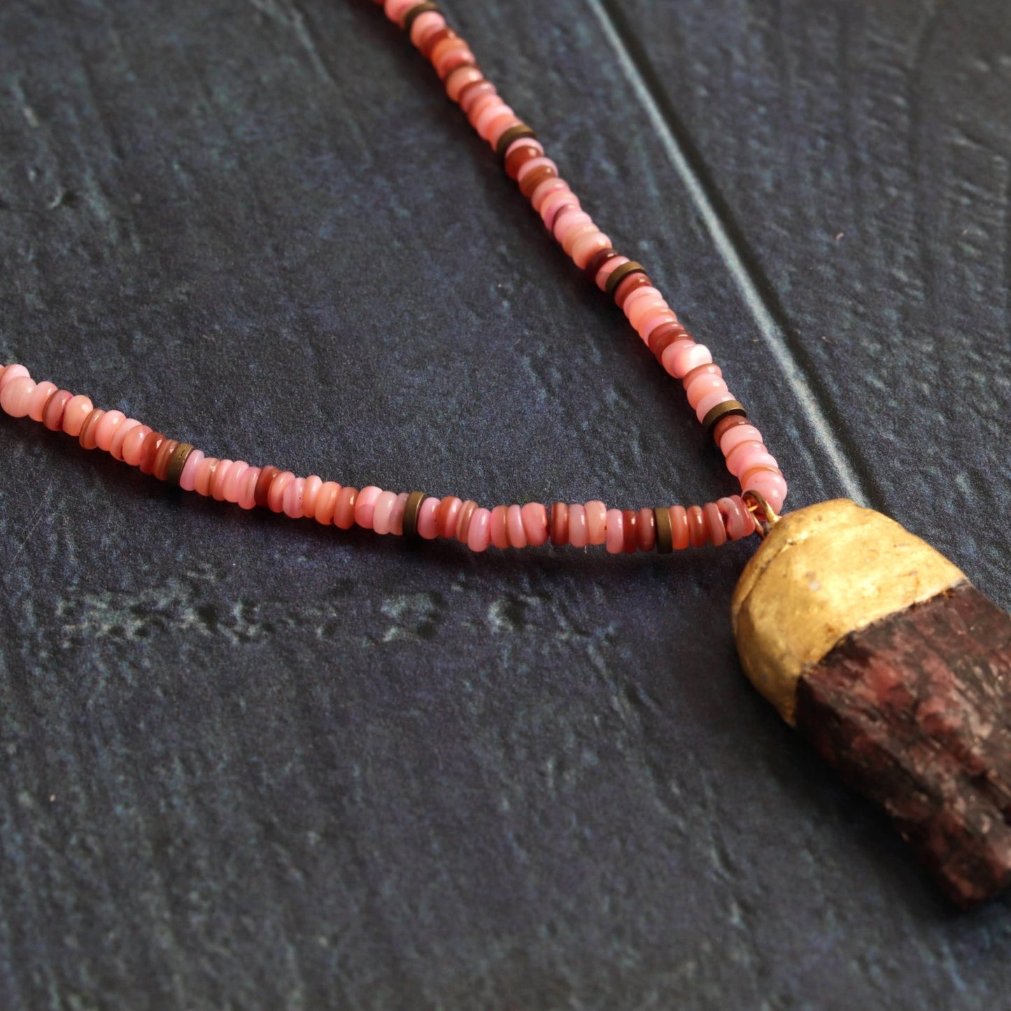 Raw Rhodonite - Handmade Jewellery - i am boho