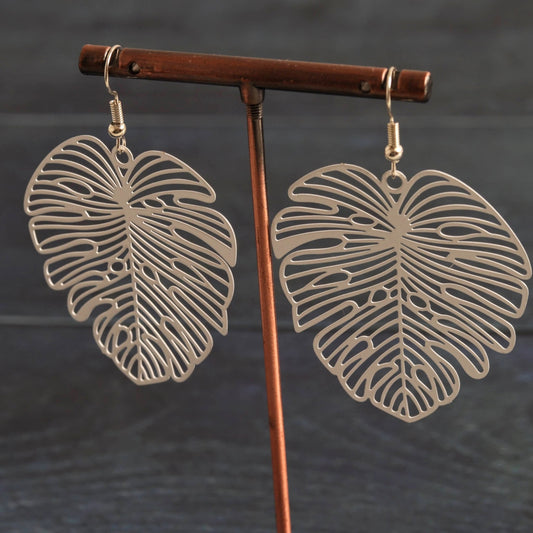Silver Monstera - Handmade Jewellery - i am boho