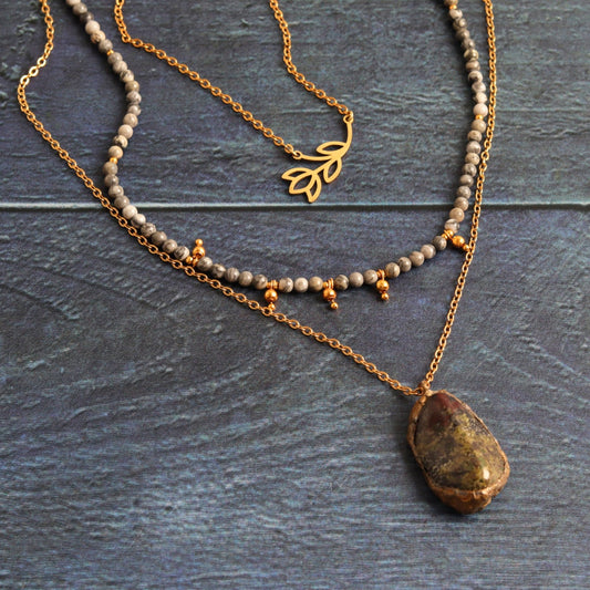 Bloodstone tier - Handmade Jewellery - i am boho