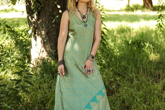 Stella Dress in Sage - Handmade Jewellery - i am boho