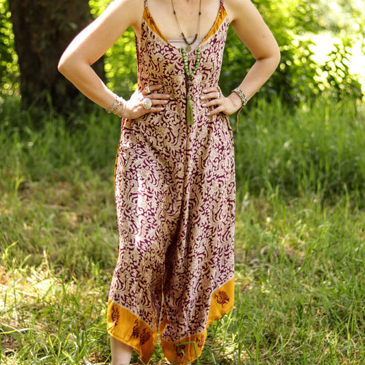 Jiya Jumpsuit in Sunlit Paisley - Handmade Jewellery - i am boho