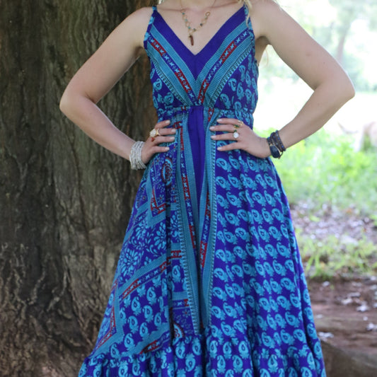 Yara Dress in Cobalt - Handmade Jewellery - i am boho