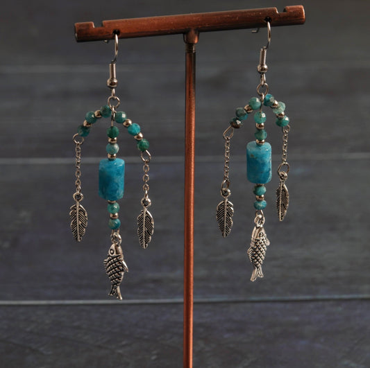 Apatite Chandeliers - Handmade Jewellery - i am boho