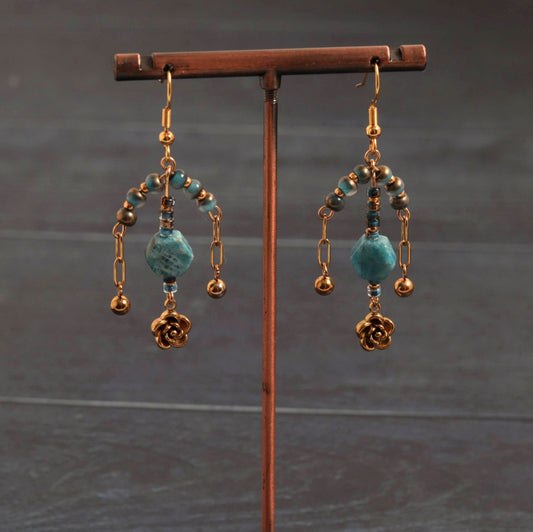 Apatite Chandeliers ii - Handmade Jewellery - i am boho