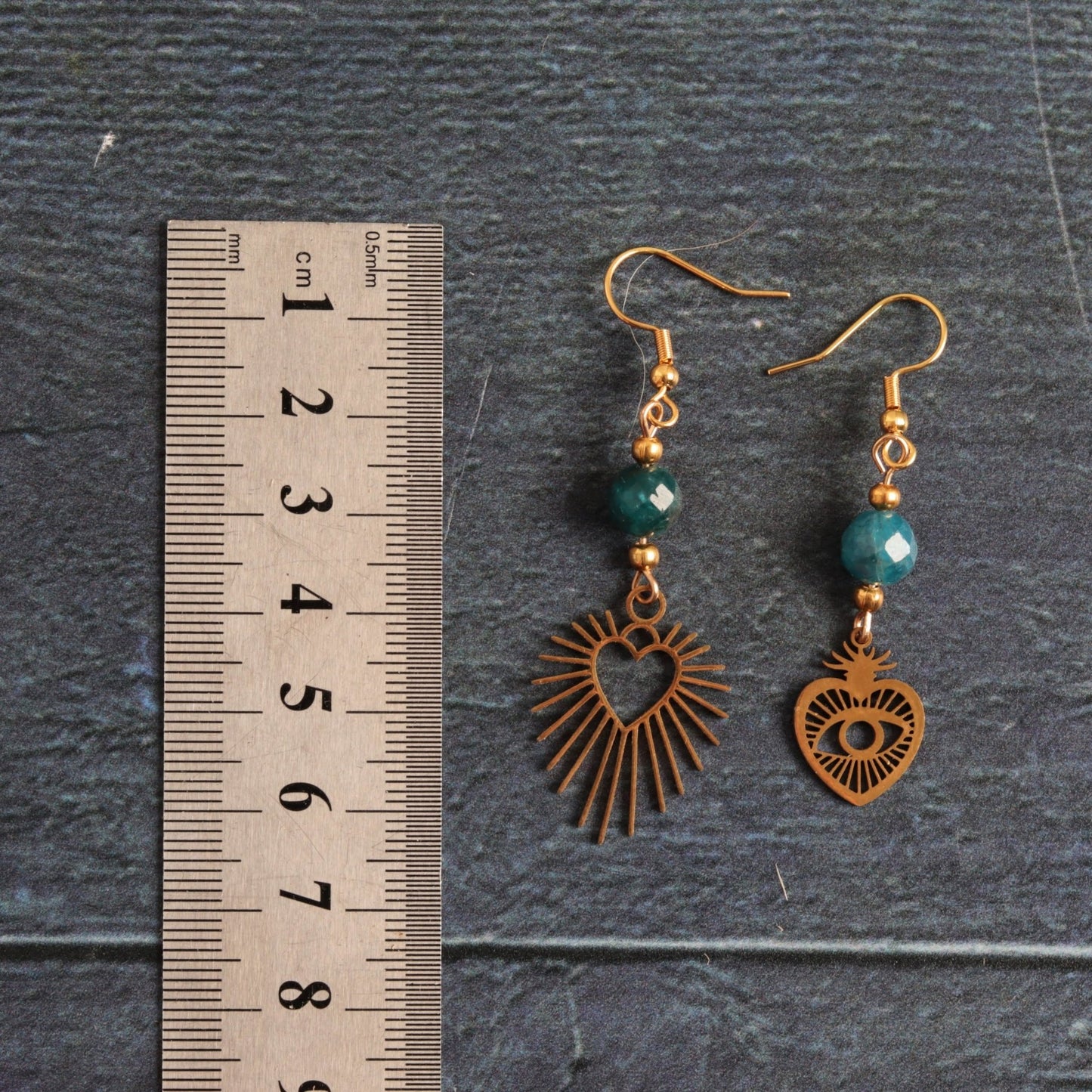 Apatite hearts - Handmade Jewellery - i am boho