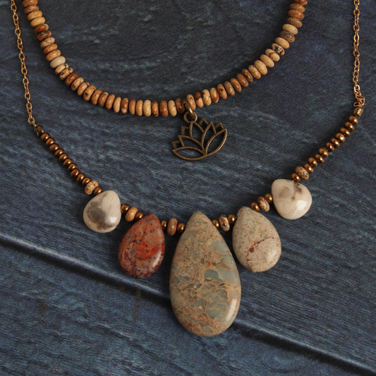 Lotus Spirit Jasper - Handmade Jewellery - i am boho