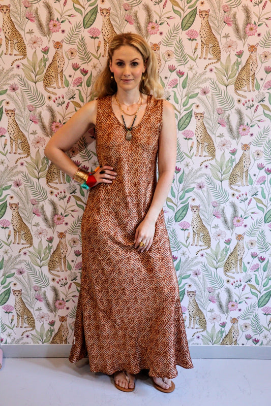 Stella Dress in Autumn Leaves - Handmade Jewellery - i am boho