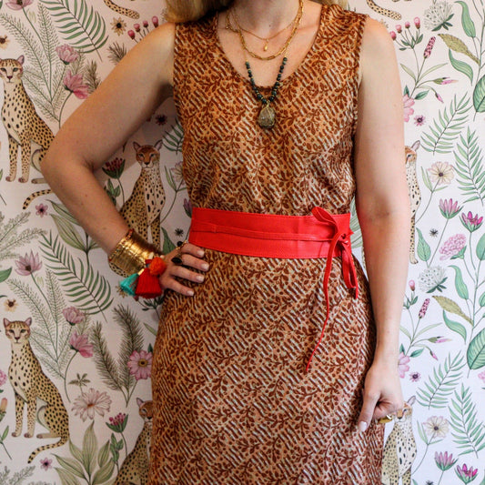 Leatherette in Crimson - Handmade Jewellery - i am boho