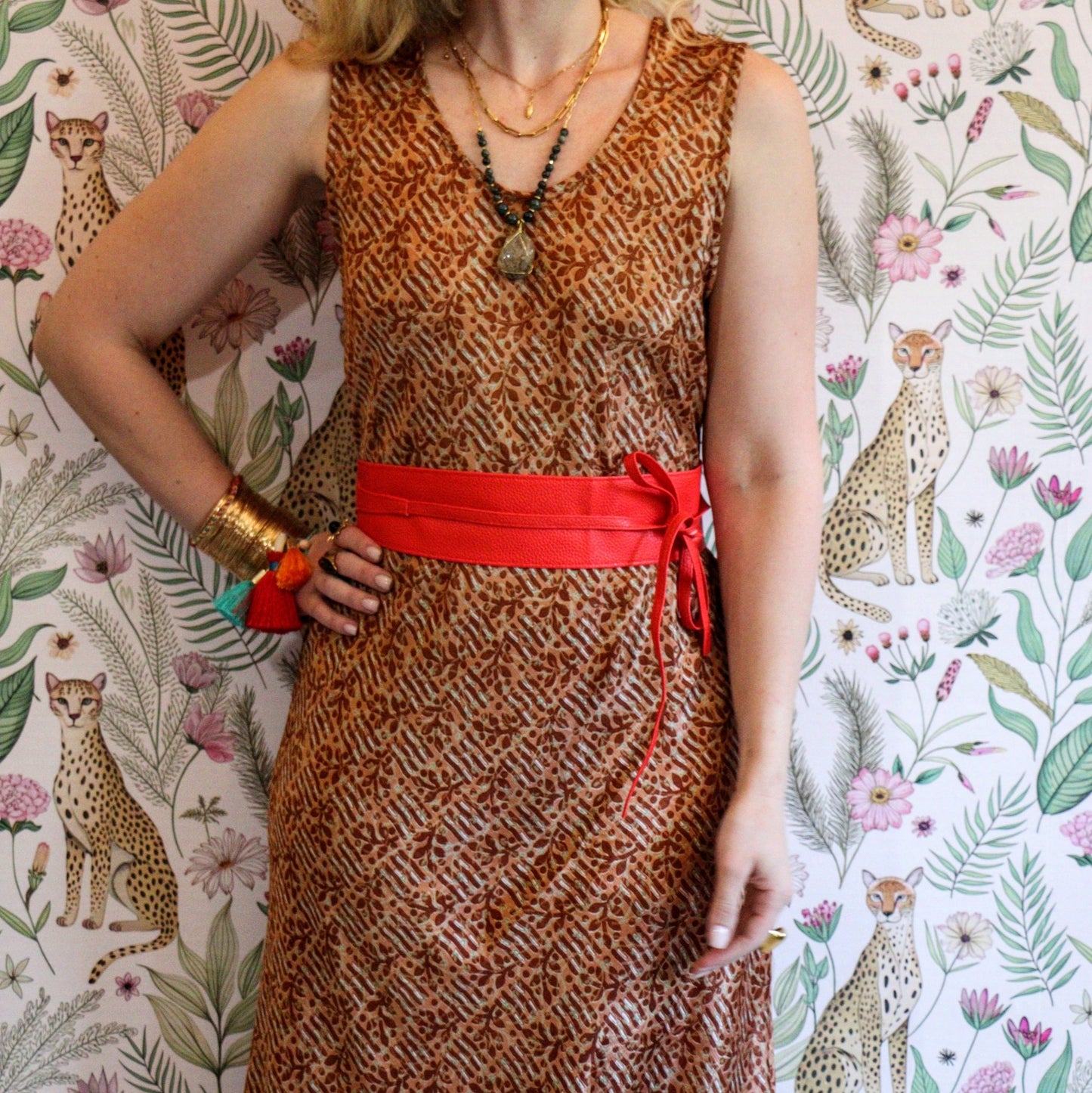 Leatherette in Crimson - Handmade Jewellery - i am boho
