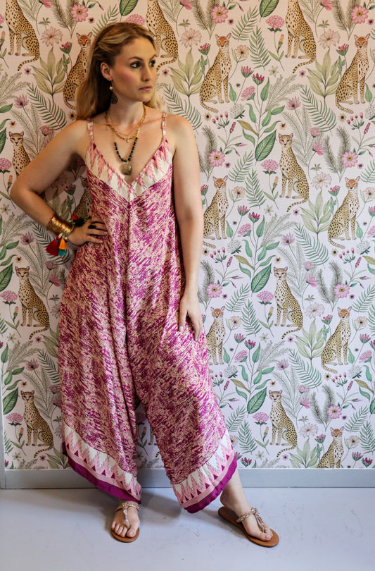 Jiya Jumpsuit in Sun & Blush