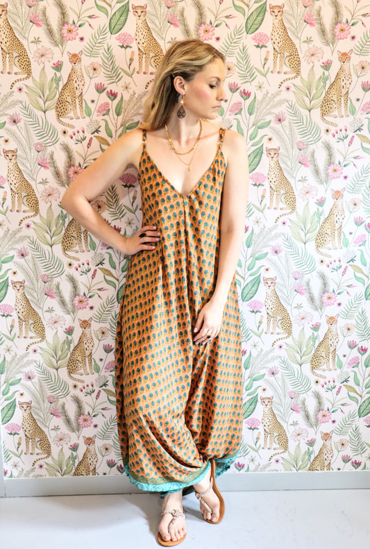 Jiya Jumpsuit in Neutral Beige