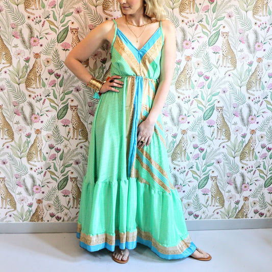 Yara Dress in Grassy Sky - Handmade Jewellery - i am boho