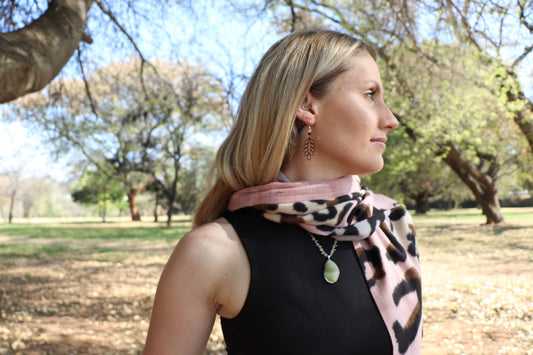 Cashmere & Bamboo in Scarlet Animal