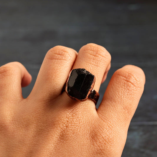 Dark Copper Cut- Handmade Jewellery - i am boho