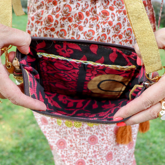 Cass crossbody bag in coffee