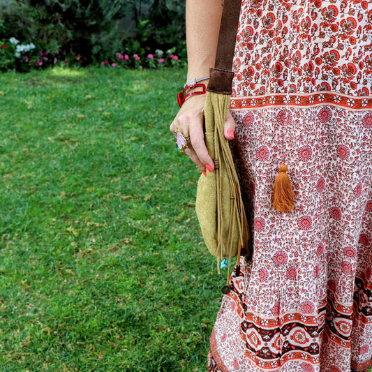 Sammy's suede hobo bag - Handmade Jewellery - i am boho