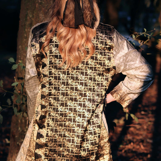 The Golden Grid Kimono- Handmade Jewellery - i am boho