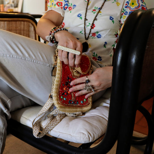 Chloe's crossbody bag in cherry