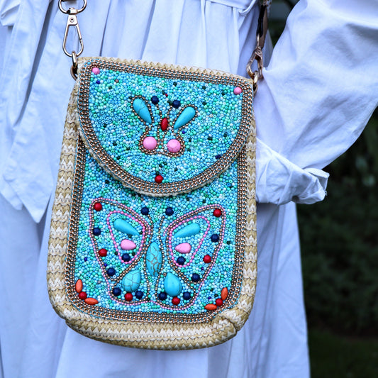 Chloe's crossbody bag in turquoise