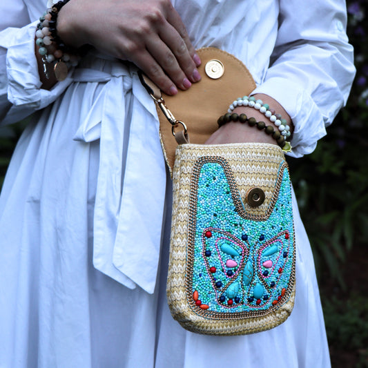 Chloe's crossbody bag in turquoise