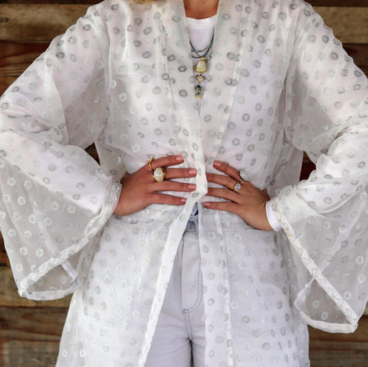 Silverlight kimono- Handmade Jewellery - i am boho