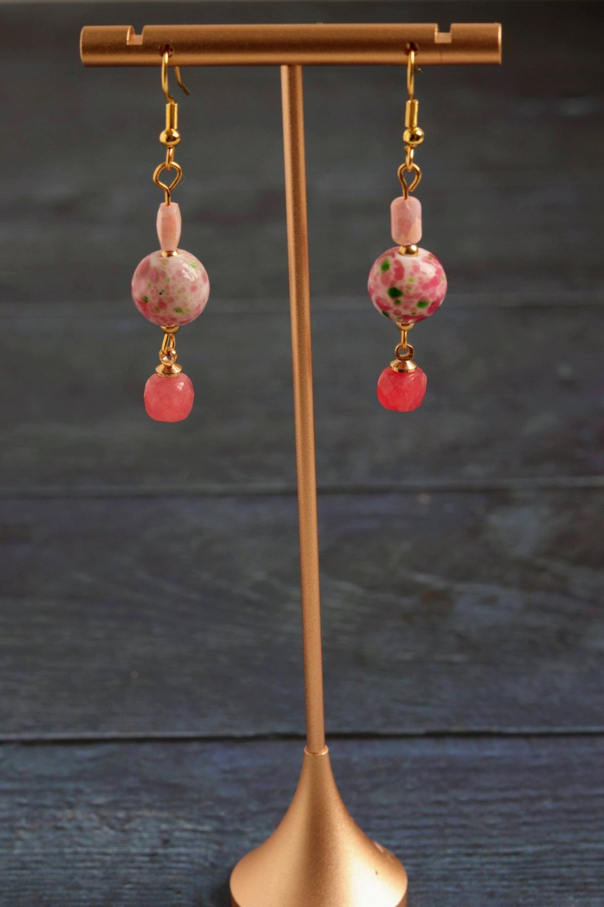 Cherry blossom drops- Handmade Jewellery - i am boho