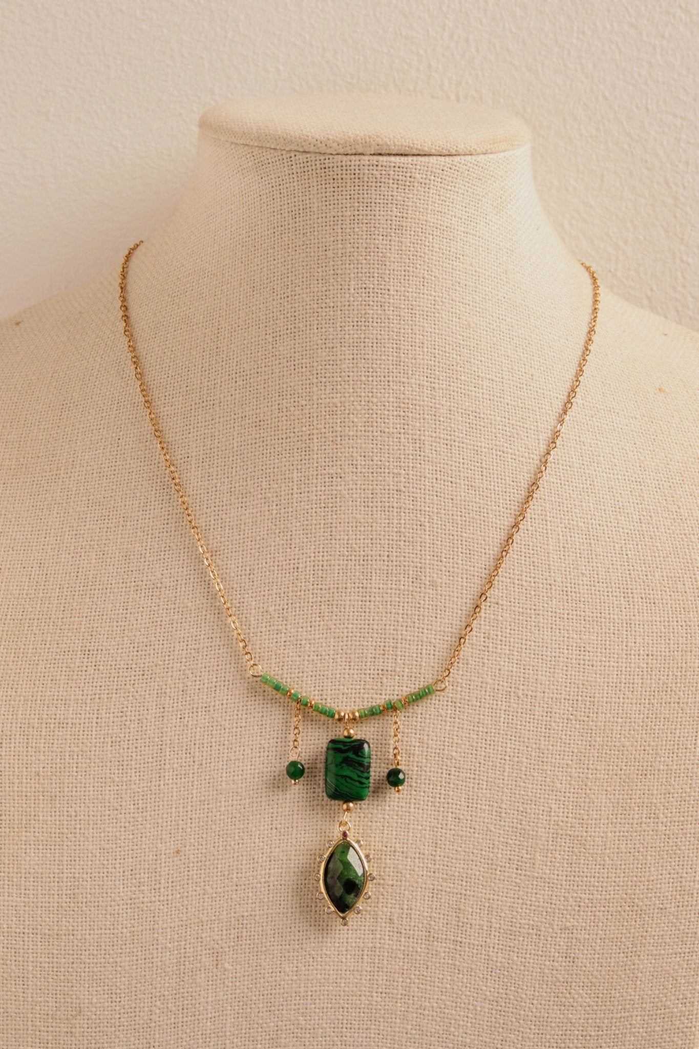 Malachite Marquise- Handmade Jewellery - i am boho