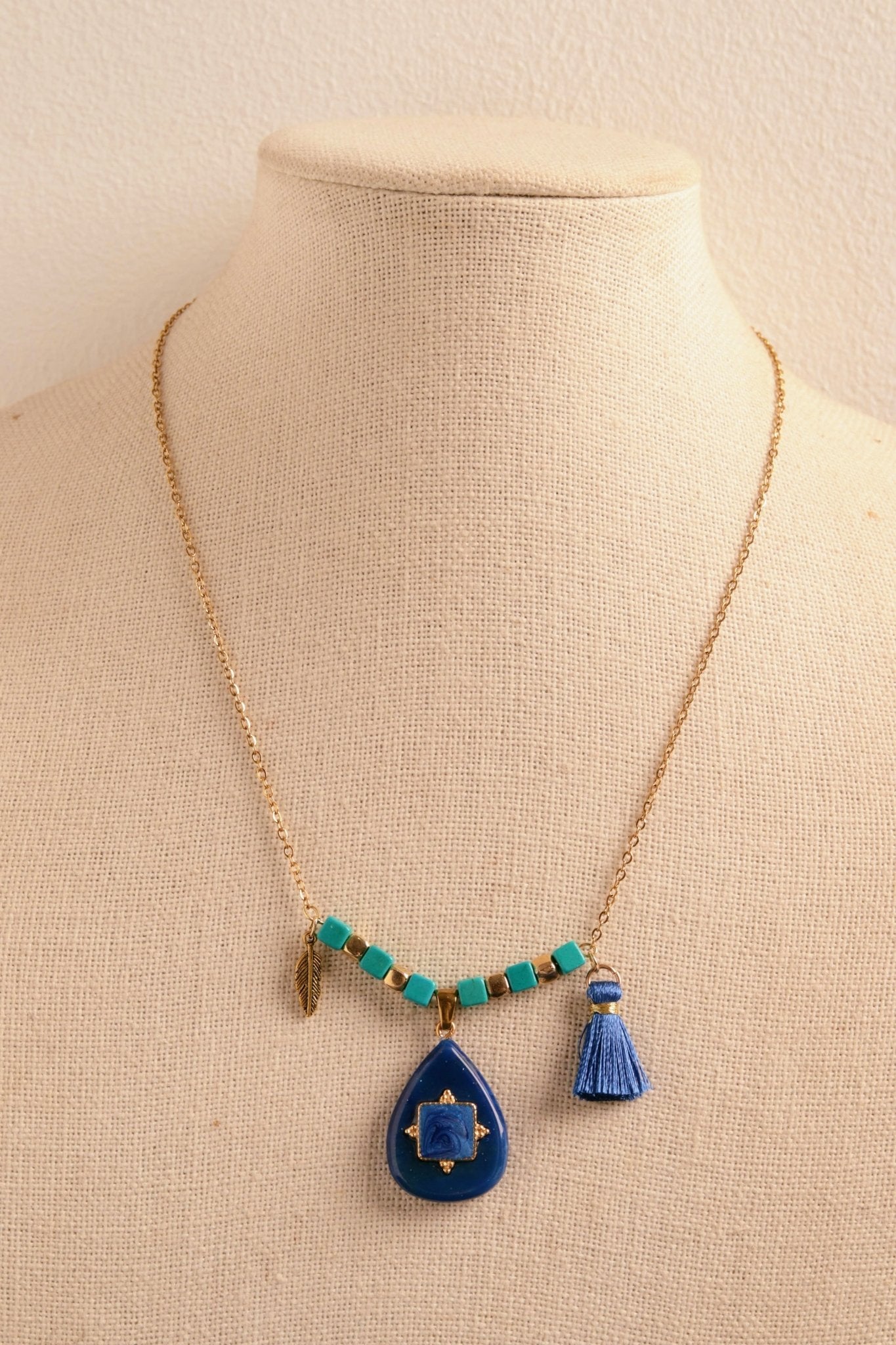 Turquoise & Tassel- Handmade Jewellery - i am boho