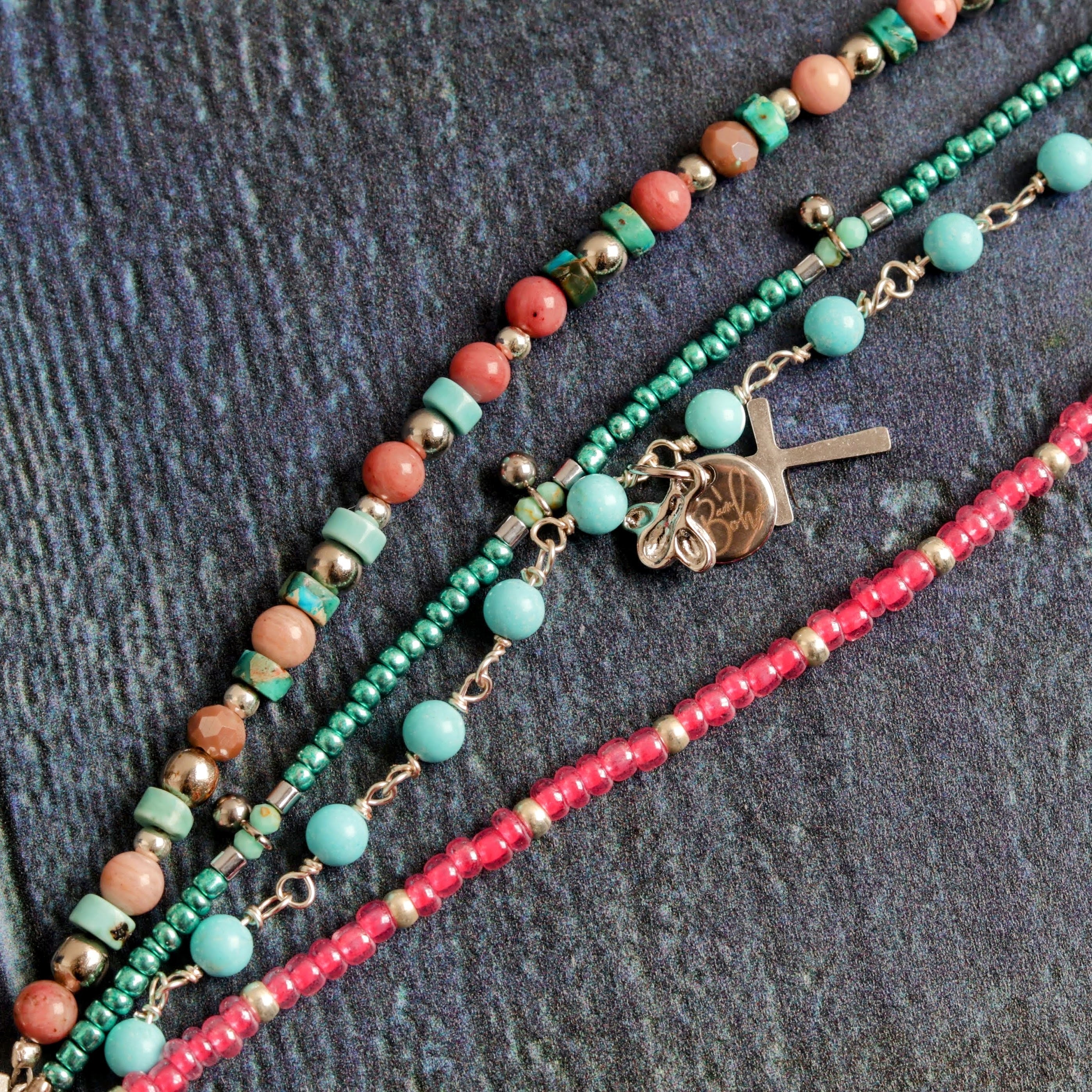Turquoise & Rhodonite