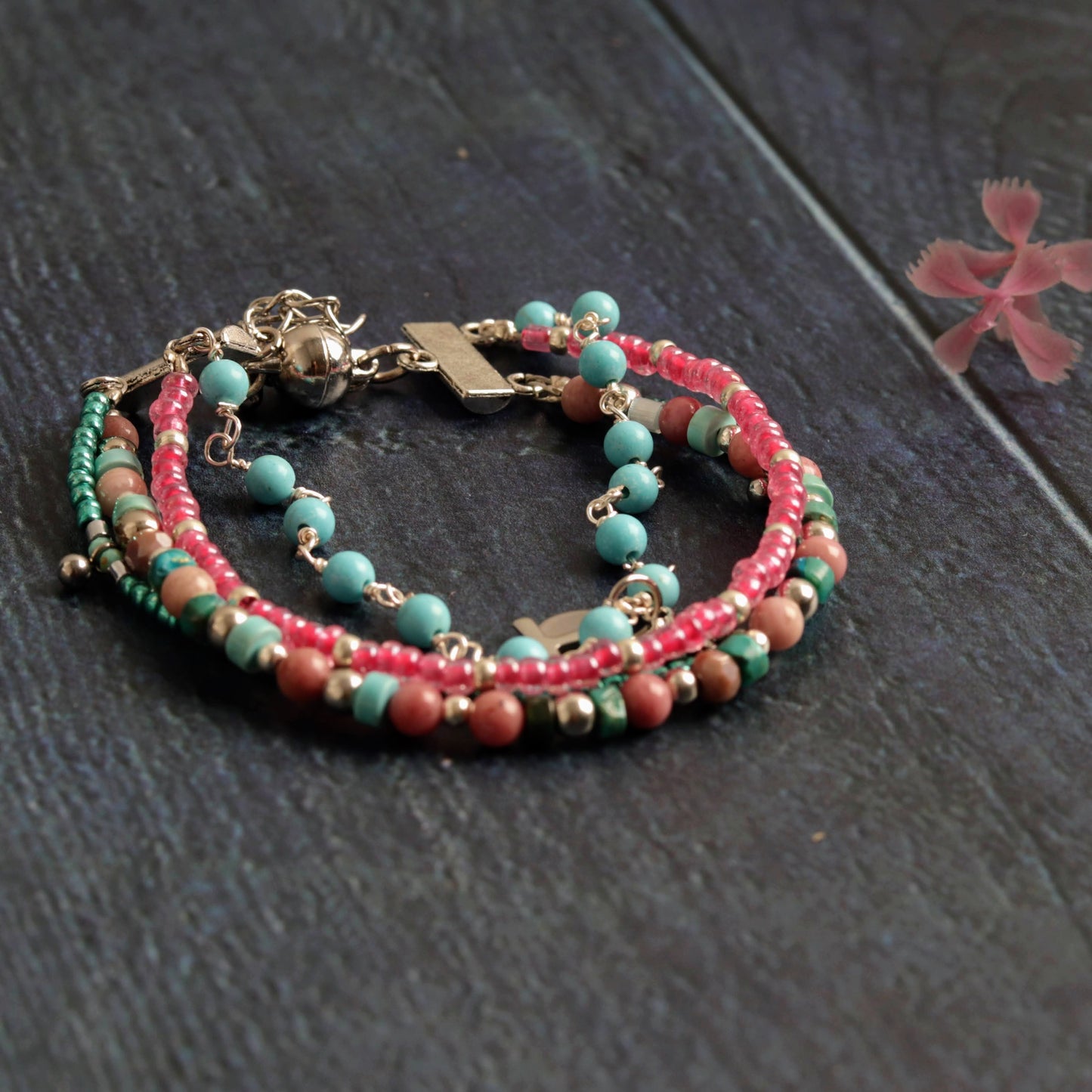 Turquoise & Rhodonite
