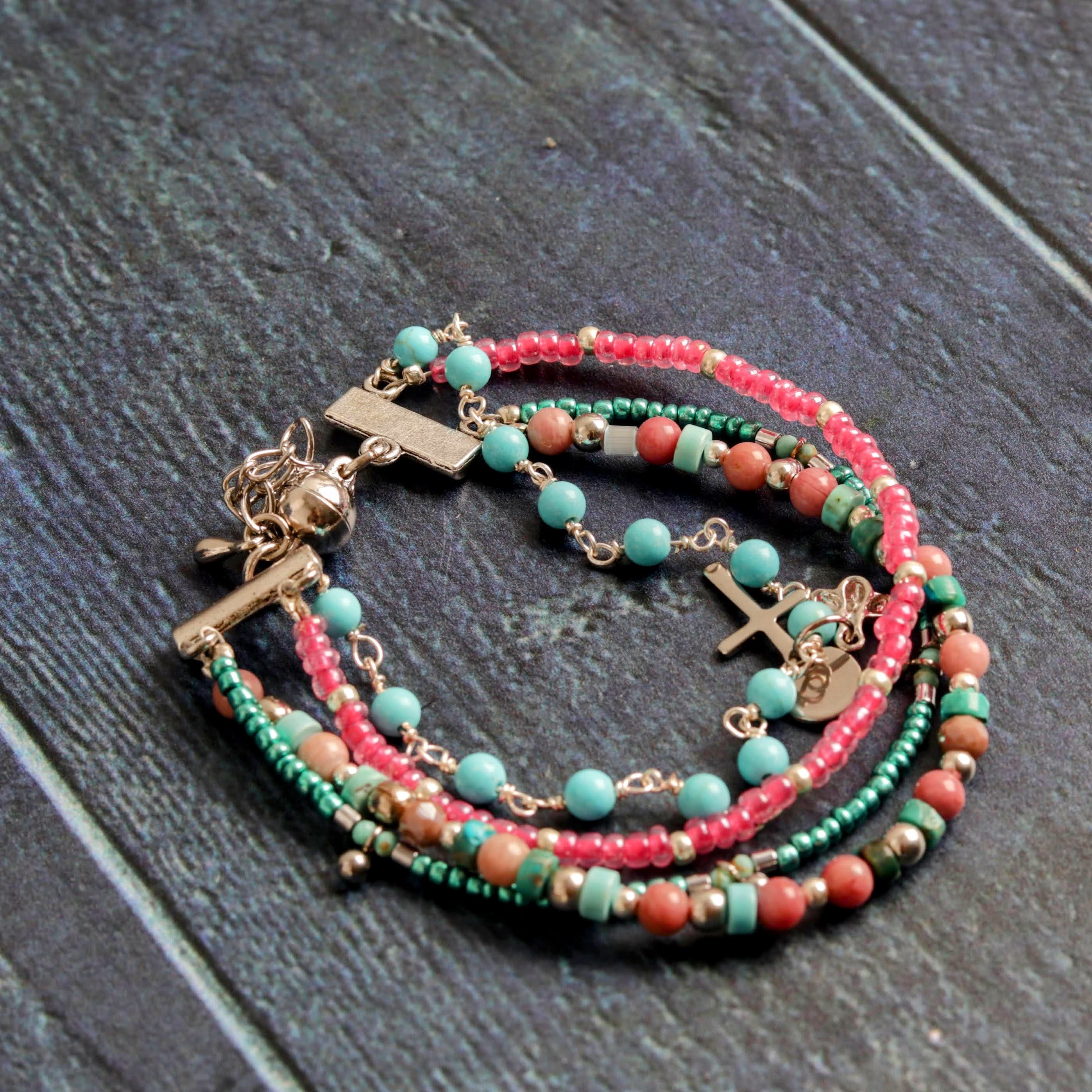 Turquoise & Rhodonite