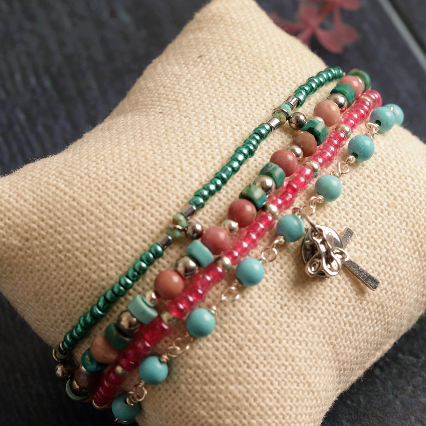 Turquoise & Rhodonite